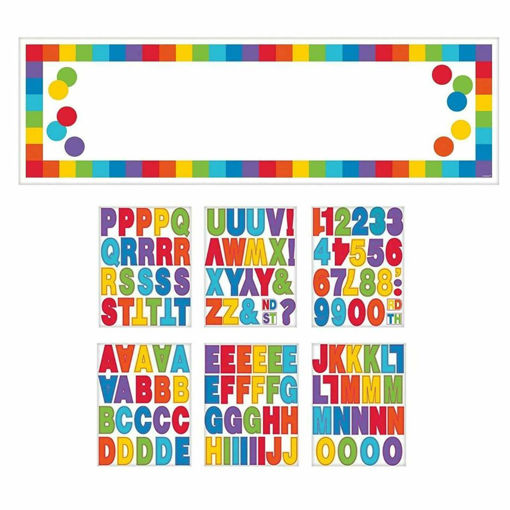 Picture of HAPPY BIRTHDAY RAINBOW CUSTOMIZABLE GIANT BANNER - 1.52M